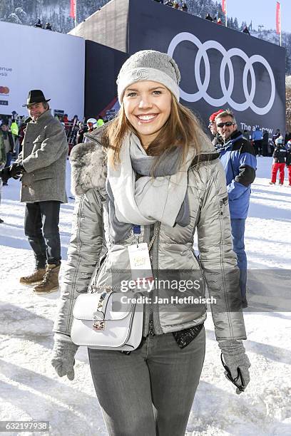 Victoria Swarovski is seen on January 20, 2017 in Kitzbuehel, Austria.