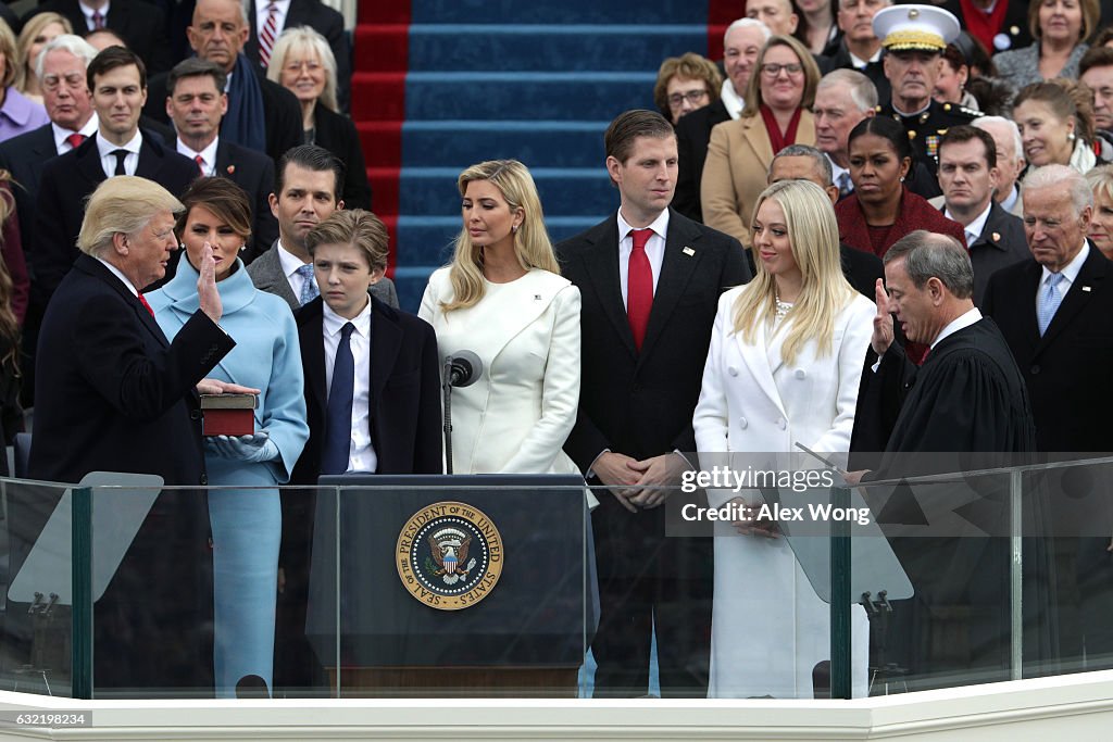 Donald Trump Is Sworn In As 45th President Of The United States