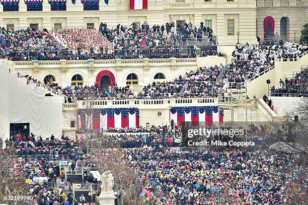 General view of atmosphere during the Inauguration of President-Elect Donald Trump on January 20, 2017 in Washington, DC.