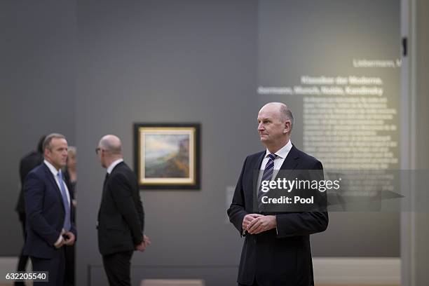 Entrepreneur and patron Dietmar Woidke attends the official opening of the Barberini Museum on January 20, 2017 in Potsdam, Germany. The Barberini,...