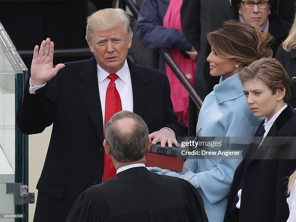 Donald Trump Is Sworn In As 45th President Of The United States