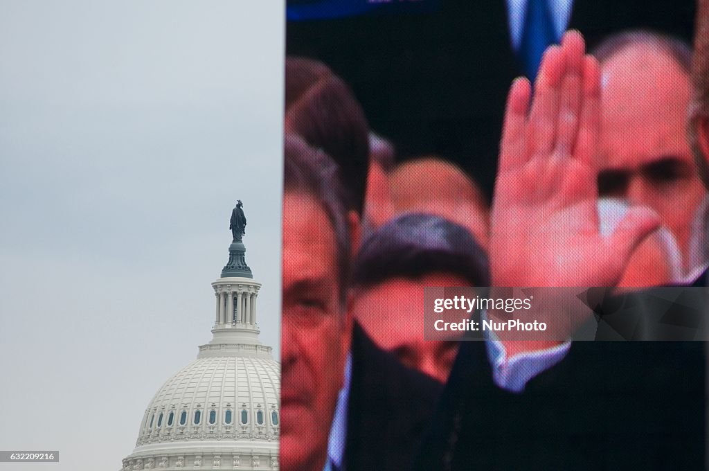 Protesters And Trump Supporters Gather In D.C. For Donald Trump Inauguration