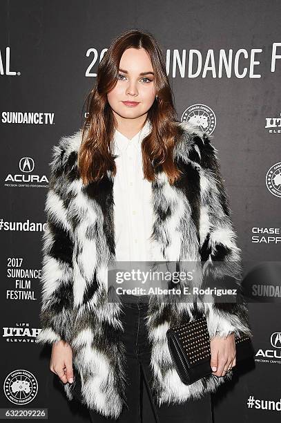 Actress, Liana Liberato attends the "Novitate" premiere during day 2 of the 2017 Sundance Film Festival at Eccles Center Theatre on January 20, 2017...