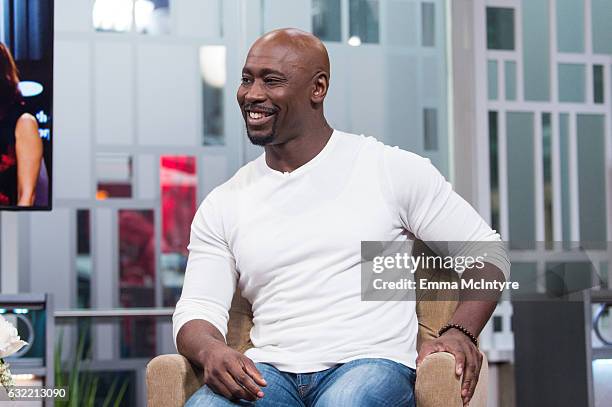 Actor D.B. Woodside attends 'Lisa Edelstein and D.B. Woodside visit Hollywood Today Live' at W Hollywood on January 20, 2017 in Hollywood, California.