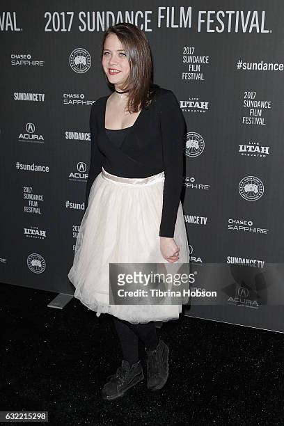 Actress Olivia Luccardi attends "Person To Person" Premiere during the 2017 Sundance Film Festival at Library Center Theater on January 20, 2017 in...