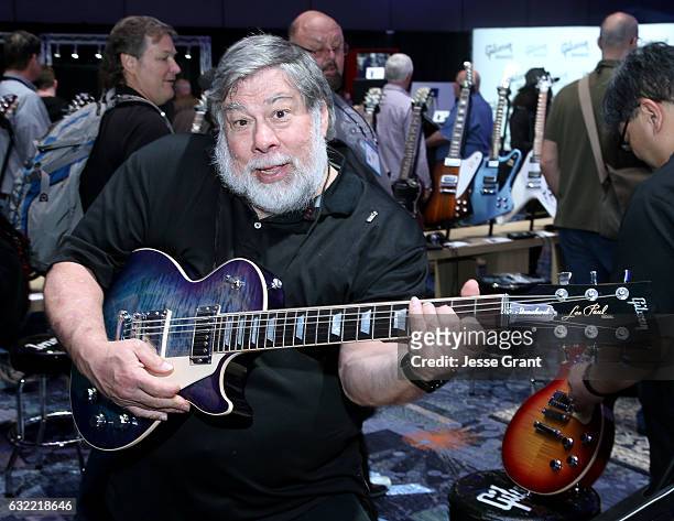 Inventer/Engineer Steve Wozniak attends the 2017 NAMM Show at the Anaheim Convention Center on January 20, 2017 in Anaheim, California.