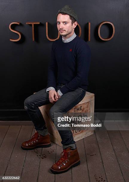 Actor Elijah Wood of "I Don't Feel At Home In This World Anymore" attends The IMDb Studio featuring the Filmmaker Discovery Lounge, presented by...
