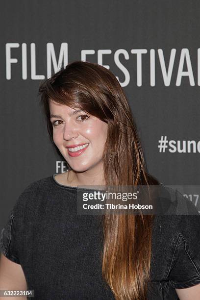 Ashely Connor attends "Person To Person" Premiere during the 2017 Sundance Film Festival at Library Center Theater on January 20, 2017 in Park City,...