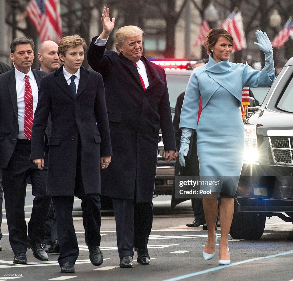 Parade Celebrates Presidential Inauguration Of Donald Trump