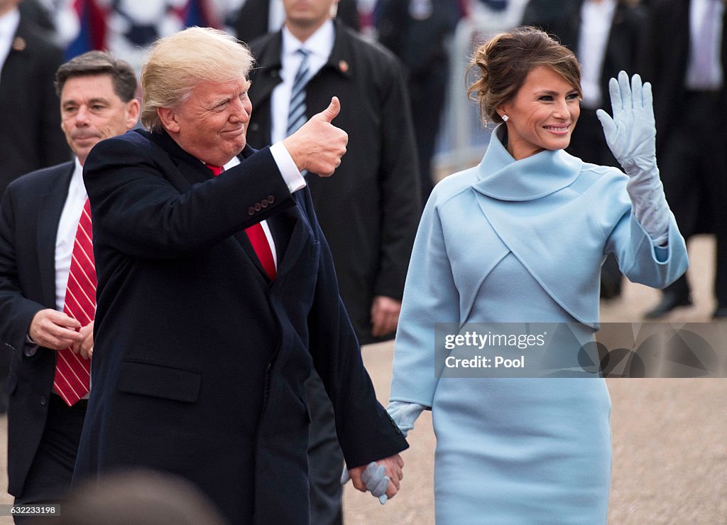 Parade Celebrates Presidential Inauguration Of Donald Trump