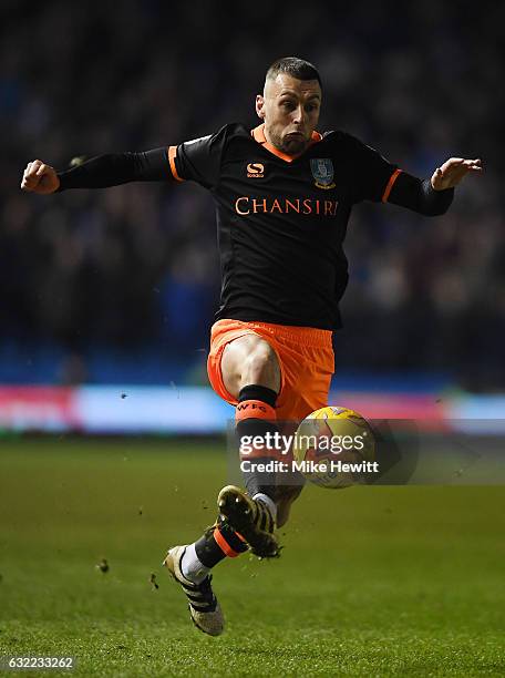 Jack Hunt of Sheffield Wednesday in action during the Sky Bet Championship match between Brighton & Hove Albion and Sheffield Wednesday at Amex...