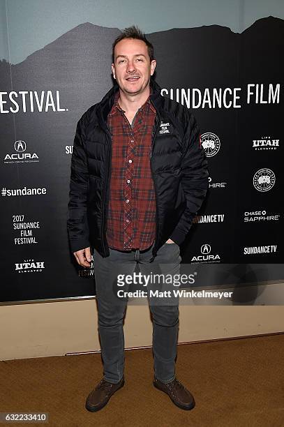 Writers Giles Andrew attend the Independent Pilot Showcase during day 2 of the 2017 Sundance Film Festival at Egyptian Theatre on January 20, 2017 in...
