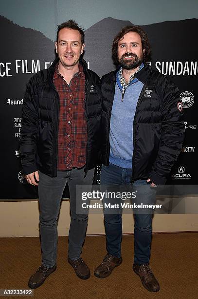 Writers Giles Andrew and Dan Marshall attend the Independent Pilot Showcase during day 2 of the 2017 Sundance Film Festival at Egyptian Theatre on...