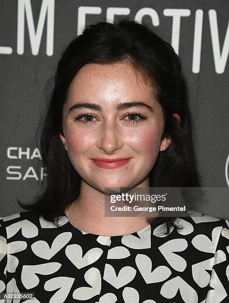 Actress Abby Quinn attends the "Landline" premiere during day 2 of the 2017 Sundance Film Festival at Eccles Center Theatre on January 20, 2017 in...