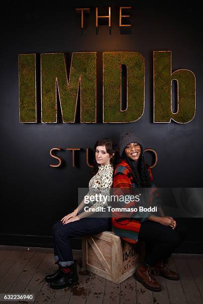 Actresses Noel Williams and Jessica Williams of "The Incredible Jessica James" attend The IMDb Studio featuring the Filmmaker Discovery Lounge,...