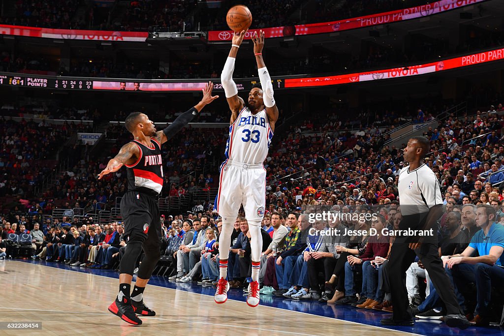 Portland Trail Blazers v Philadelphia 76ers