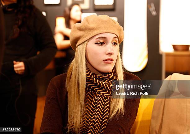 Actress Harley Quinn Smith attends The IMDb Studio featuring the Filmmaker Discovery Lounge, presented by Amazon Video Direct: Day One during The...