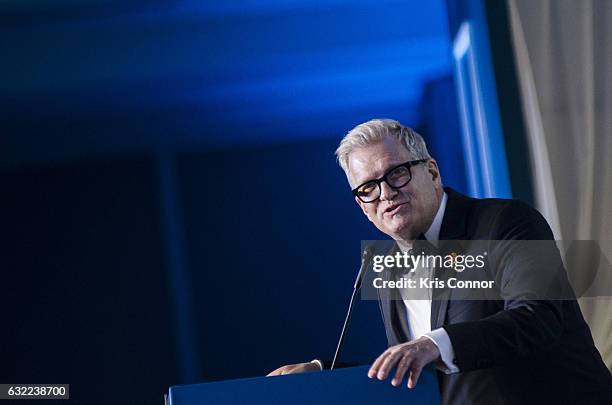 Actor Drew Carey speaks during the Veterans Inaugural Ball at The Renaissance Hotel on January 20, 2017 in Washington, DC.