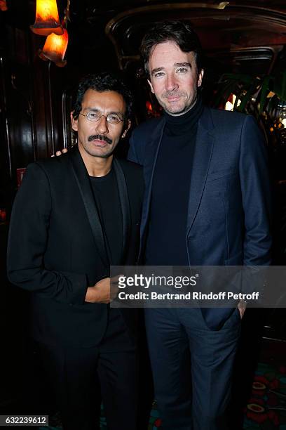 Stylist of Berluti Men, Haider Ackermann and General manager of Berluti Antoine Arnault attend the Berluti Dinner as part of Paris Fashion Week -...