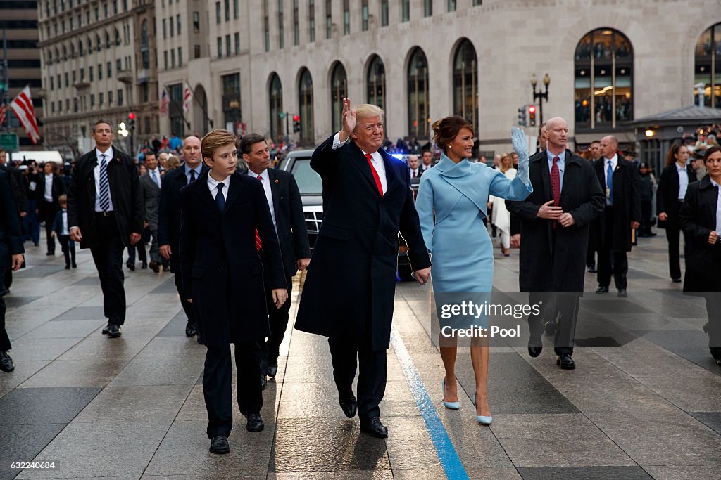 Parade Celebrates Presidential Inauguration Of Donald Trump