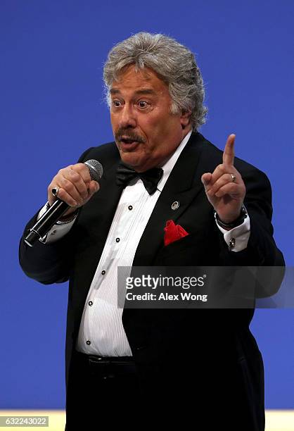 Singer Tony Orlando performs during A Salute To Our Armed Services Inaugural Ball at the National Building Museum on January 20, 2017 in Washington,...