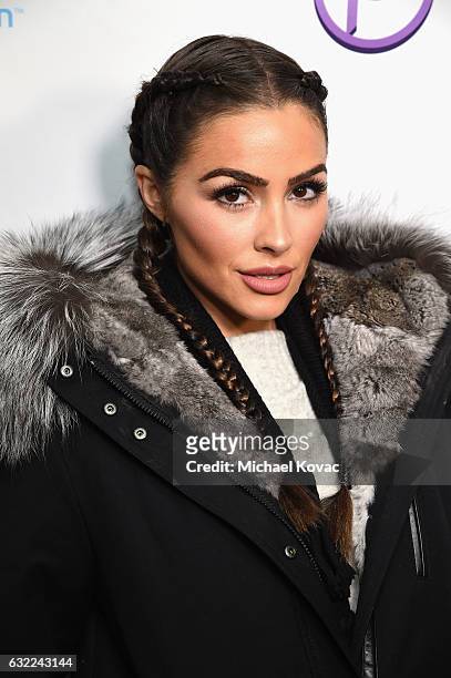 Actress Olivia Culpo attends Park City Live Presents The Hub Featuring The Marie Claire Studio and the 4K ULTRA HD Showcase Brought to You by the...