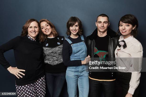 Actors Molly Shannon, Aubrey Plaza, Allison Brie, Dave Franco and Kate Micucci from the film "The Little Hours" poses in the Getty Images Portrait...