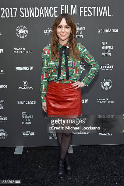 Filmmaker/actress Michelle Morgan attends the "L.A Times" premiere during day 2 of the 2017 Sundance Film Festival at Library Center Theater on...