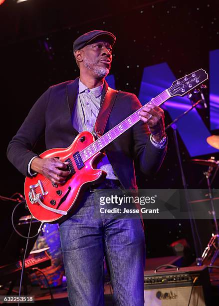 Musician Keb' Mo' performs onstage during the 2017 NAMM Show at the Anaheim Convention Center on January 20, 2017 in Anaheim, California.
