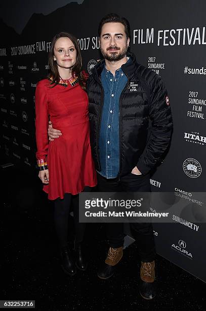 Actress Sarah Ramos and director Matt Spicer attend the "Ingrid Goes West" premiere during day 2 of the 2017 Sundance Film Festival at Library Center...