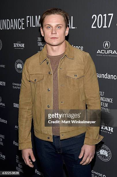 Actor Billy Magnussen attends the "Ingrid Goes West" premiere during day 2 of the 2017 Sundance Film Festival at Library Center Theater on January...