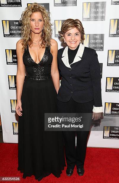 Former Apprentice contestant Summer Zervos and Lawyer Gloria Allred attend The Creative Coalition's Inaugural Ball for the Arts at the Harman Center...