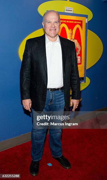 Actor Mike Pniewski attends "The Founder" movie premiere at Landmark Midtown Art Cinema on January 20, 2017 in Atlanta, Georgia.