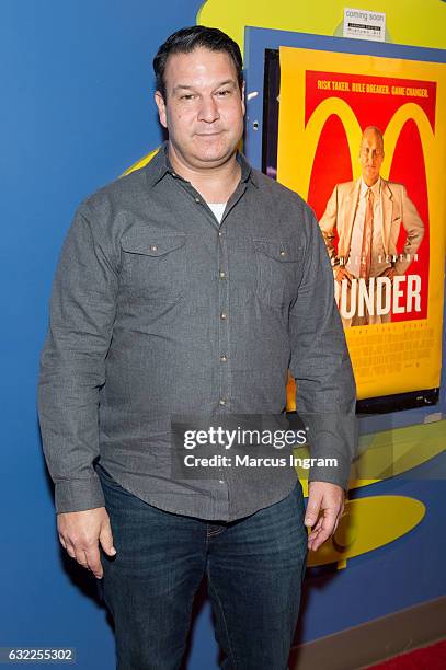 Actor David Silverman attends "The Founder" movie premiere at Landmark Midtown Art Cinema on January 20, 2017 in Atlanta, Georgia.