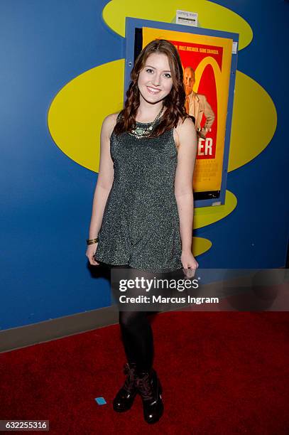 Actress Anna East attends "The Founder" movie premiere at Landmark Midtown Art Cinema on January 20, 2017 in Atlanta, Georgia.