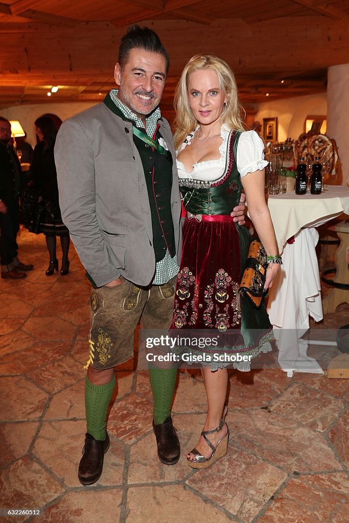 Marco Rocchi Phoebe Rocchi and her husband Marco Rocchi during the Weisswurstparty ...