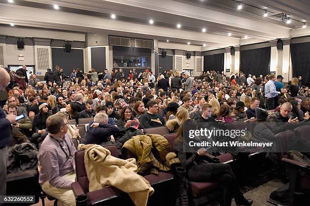 View of the "Ingrid Goes West" premiere during day 2 of the 2017 Sundance Film Festival at Library Center Theater on January 20, 2017 in Park City,...