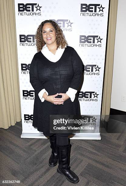 Programming Talent Development Karen Horne attend the Private Dinner Hosted by BET Networks and Liquid Soul at Waldorf Astoria Park City on January...