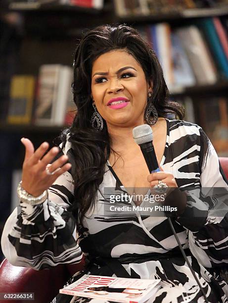 Wendi J. Turner speaks during Tami Roman book signing for "Mistress 101" at The Last Bookstore on January 20, 2017 in Los Angeles, California.