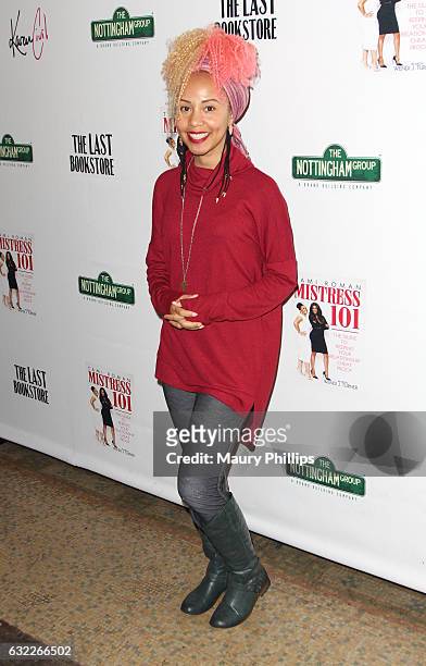 Jasmin Brand attends Tami Roman book signing for "Mistress 101" at The Last Bookstore on January 20, 2017 in Los Angeles, California.