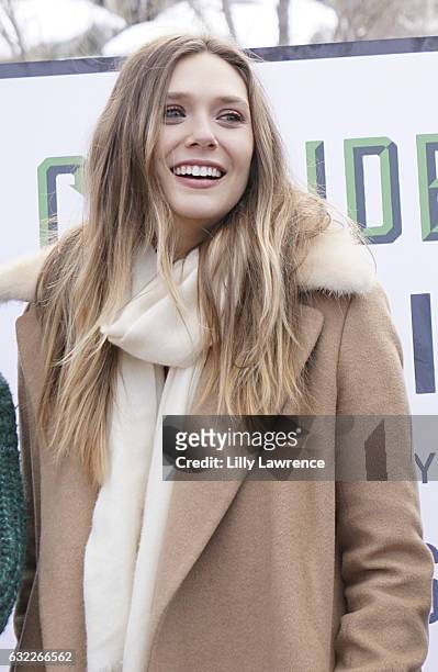 Actress Elizabeth Olsen attends panel discussion for "Ingrid Goes West" on January 20, 2017 in Park City, Utah.