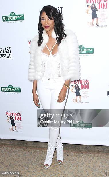 Personality Jennifer Williams attends Tami Roman book signing for "Mistress 101" at The Last Bookstore on January 20, 2017 in Los Angeles, California.