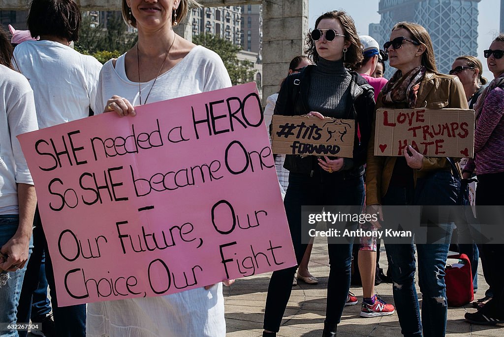 Women's March Held In Macau