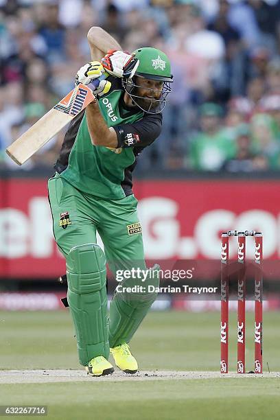 Rob Quiney of the Melbourne Stars bats during the Big Bash League match between the Melbourne Stars and the Sydney Sixers at Melbourne Cricket Ground...