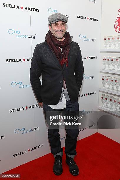 Jon Hamm at the 'Ingrid Goes West' party in the Stella Artois Filmmaker Lounge during the Sundance Film Festival on January 20, 2017 in Park City,...