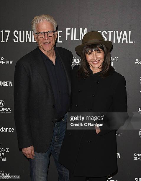 Actors Mary Steenburgen and Ted Danson attend the 'The Discovery' premiere during day 2 of the 2017 Sundance Film Festival at Eccles Center Theatre...