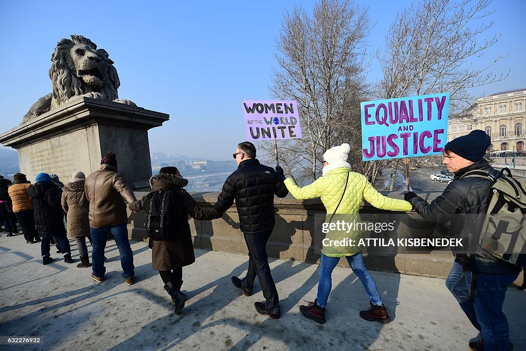 HUNGARY-POLITICS-US-INAUGURATION-WOMEN-MARCH