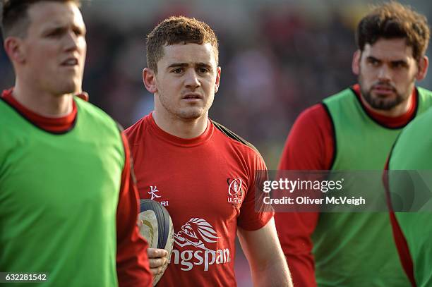 Belfast , Ireland - 21 January 2017; Paddy Jackson of Ulster before the European Rugby Champions Cup Pool 5 Round 6 match between Ulster and...
