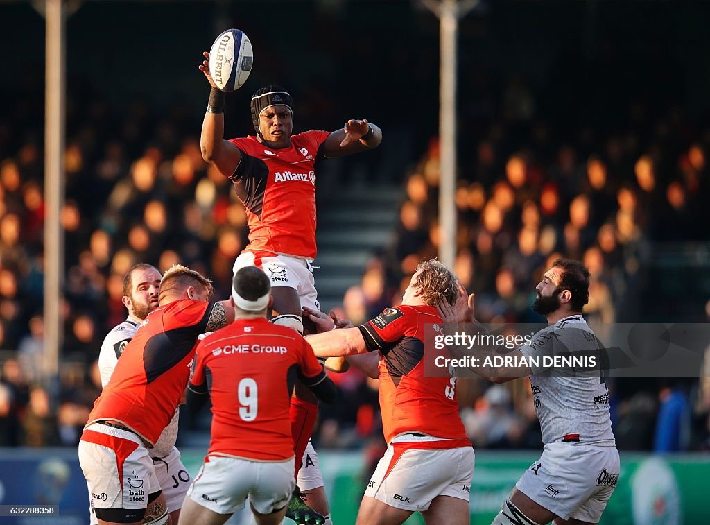 TOPSHOT-RUGBYU-EUR-CUP-SARACENS-TOULON