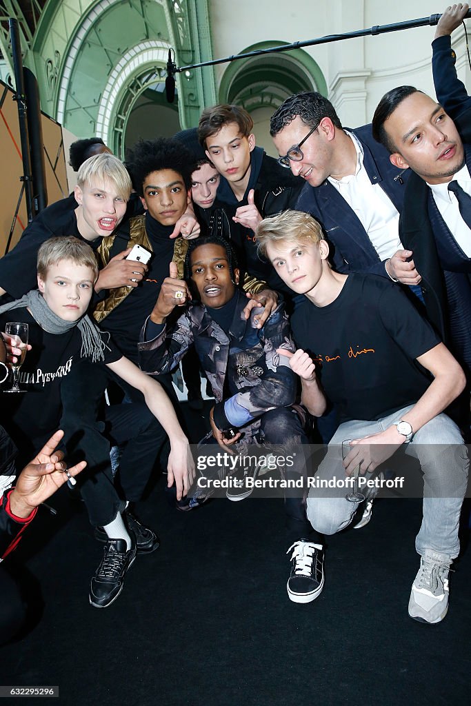Dior Homme : Backstage - Paris Fashion Week - Menswear F/W 2017-2018